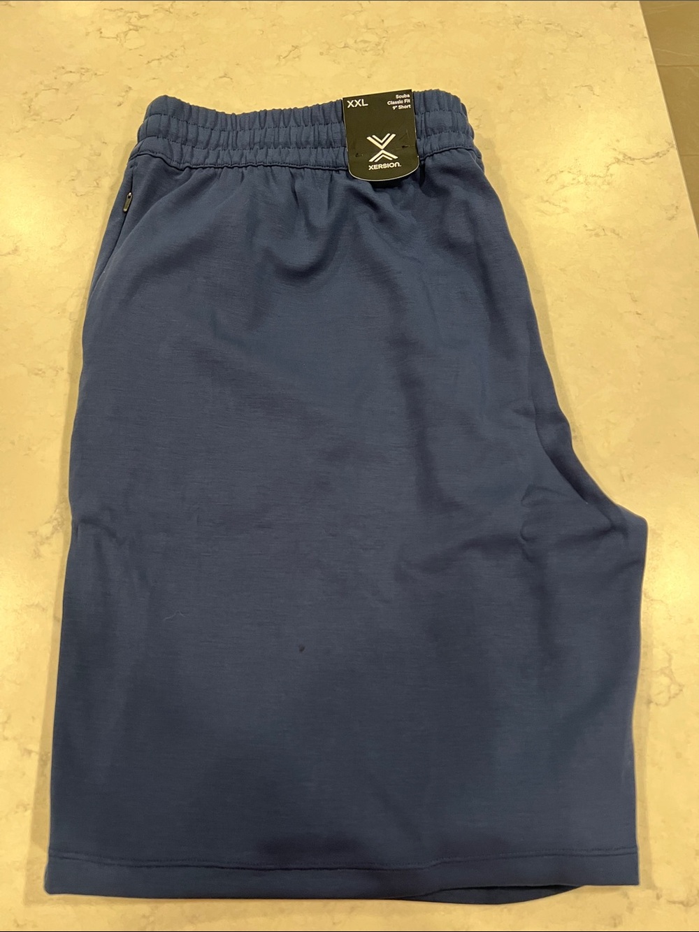 Xersion Scuba Men's 7” Mid Rise Moisture Wicking Quick Dry Workout Shorts